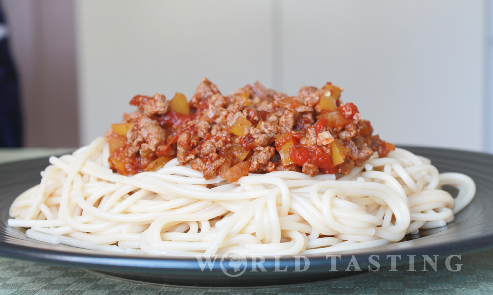Meatless spaghetti Bolognese