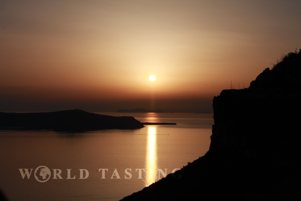 Sunset in Fira, Santorini