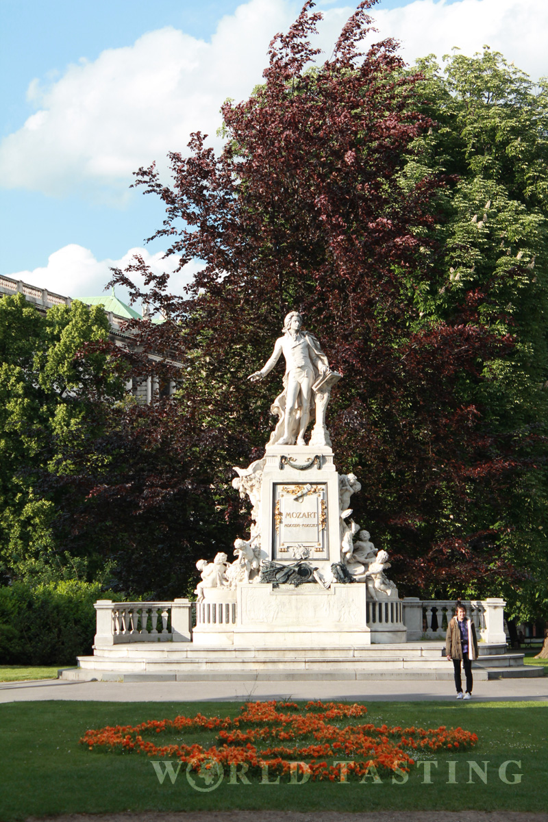 Mozart monument at Burggarten Vienna